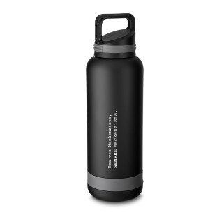 GARRAFA ACO INOX TERMICA PAR.DUPLA PRETA