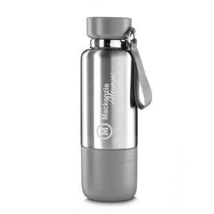 GARRAFA INOX TERMICA C/ALCA CINZA